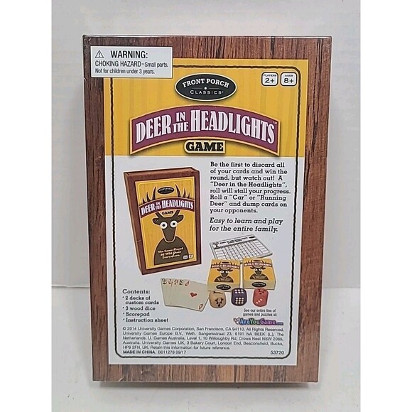 Deer In The Headlights Game Players 2+ Ages 8+ New Sealed - Picture 3 of 3
